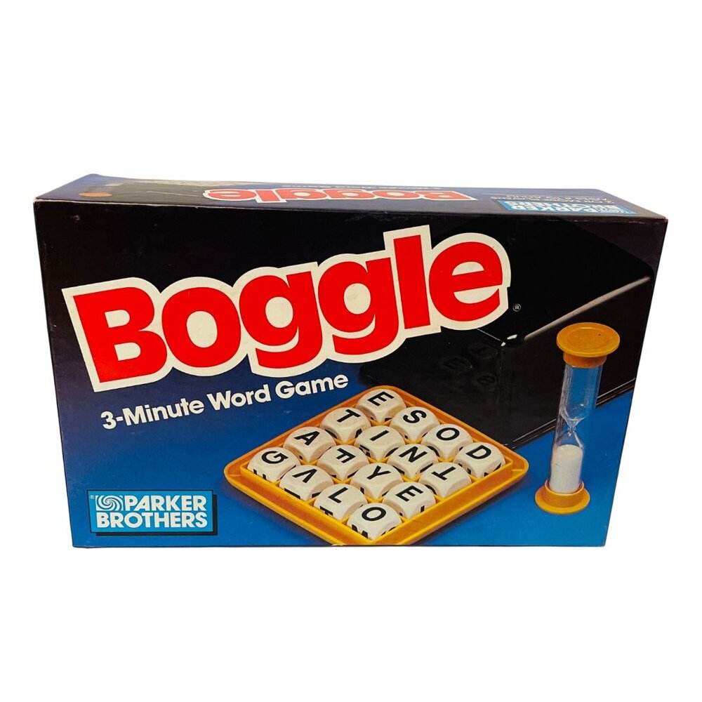 Vintage Boggle 3-Minute‎ Word Game By Parker Brothers Ages 8+ Family Fun